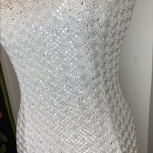 Vintage Silver cocktail dress by Scot McClintock - Picture 4 of 12